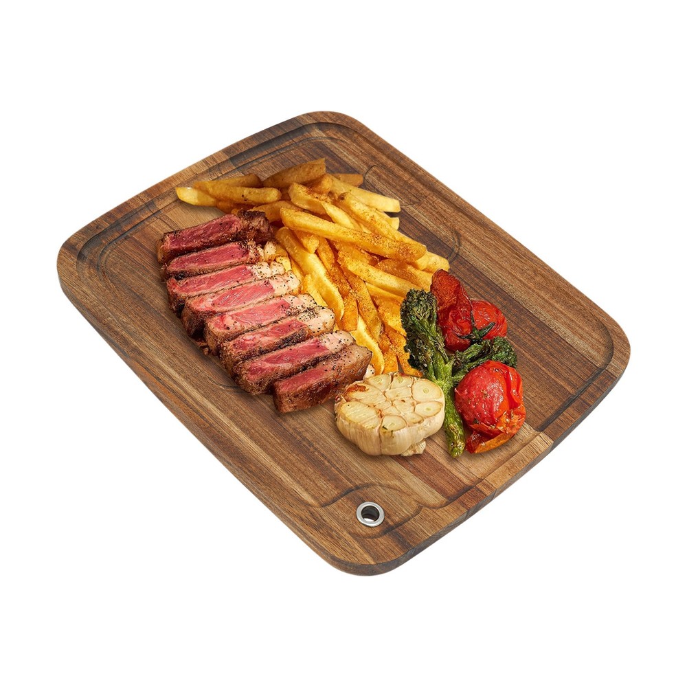 10PCS Wood Steak Plates with Juice Channel Acacia Wooden Steak Board Anti-mold?