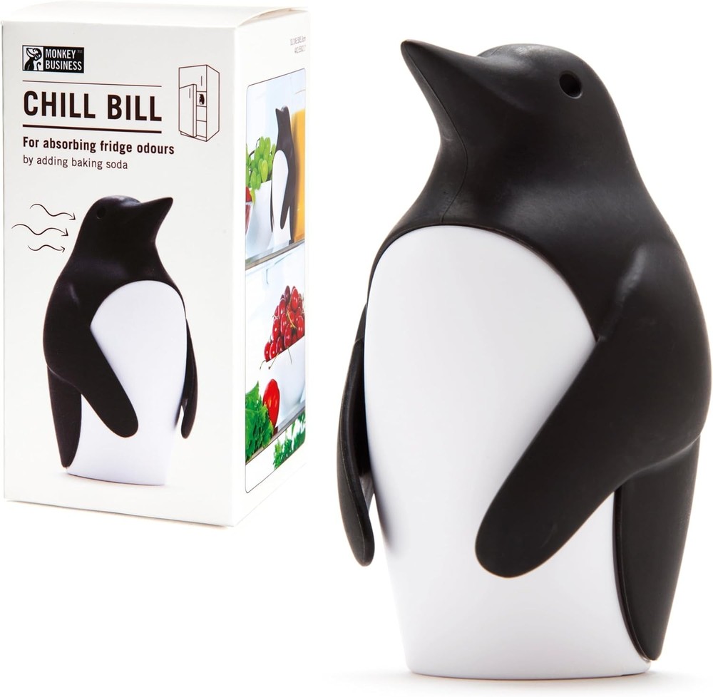 Monkey Business Chill Bill Refrigerator Deodorizer, Baking Soda Container, Bakin