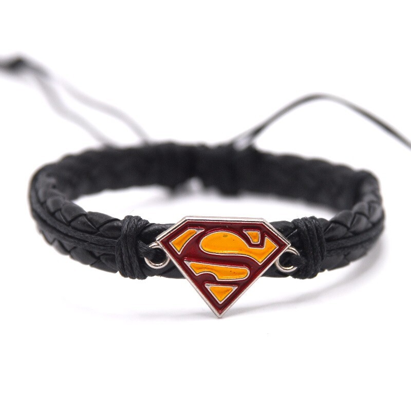 Superman Wrap Handmade String Bracelet Adjustable