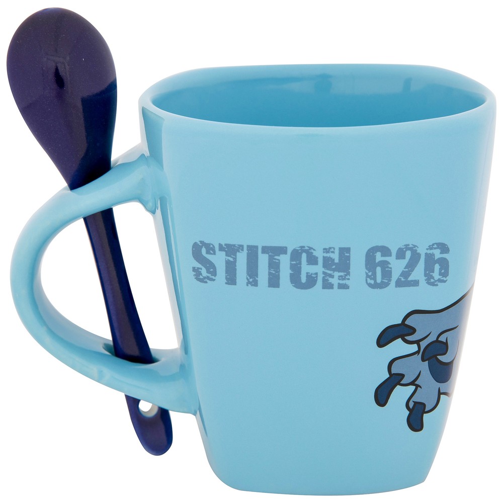 Lilo & Stitch 626 11oz Mug With Spoon Blue