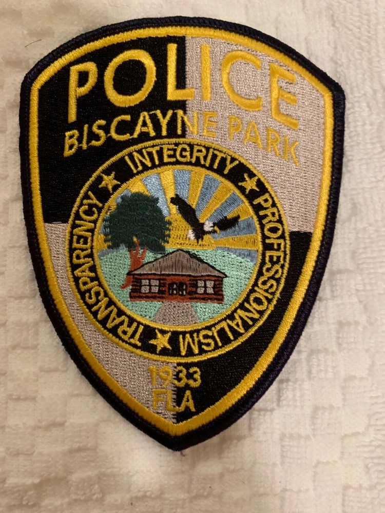 Biscayne Prk Police state Florida FL patch. Colorful