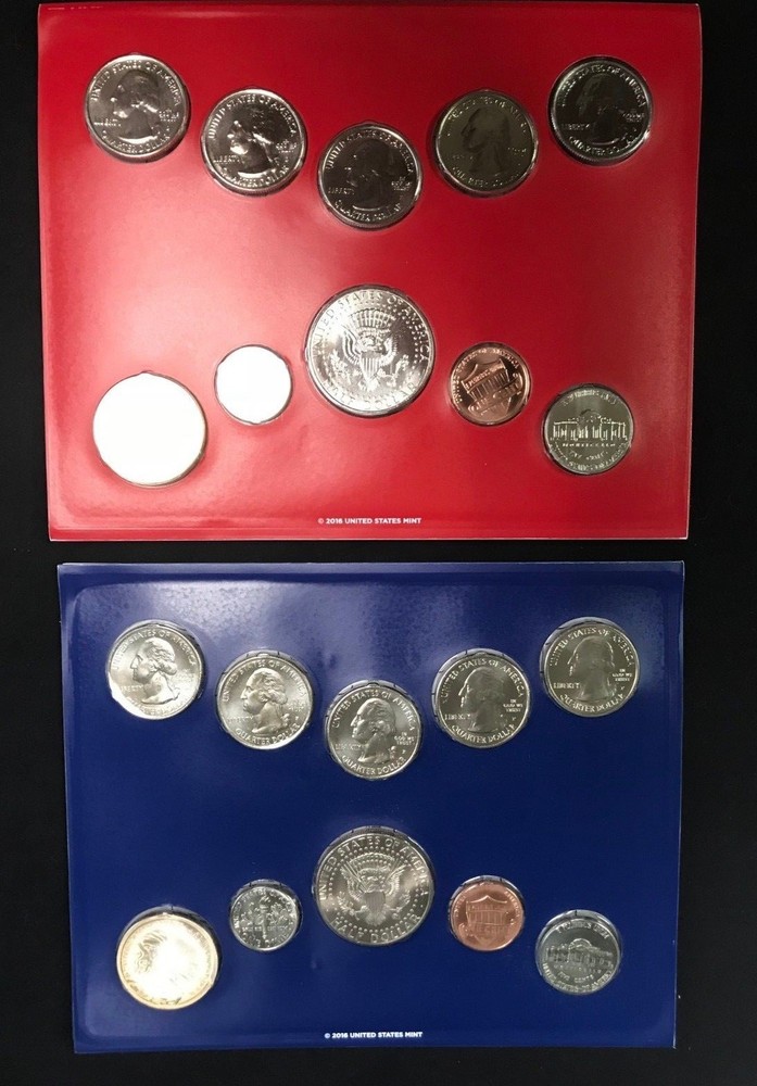 2017 Mint Set. Complete 20 coin set includes 10 each D and P Mints.
