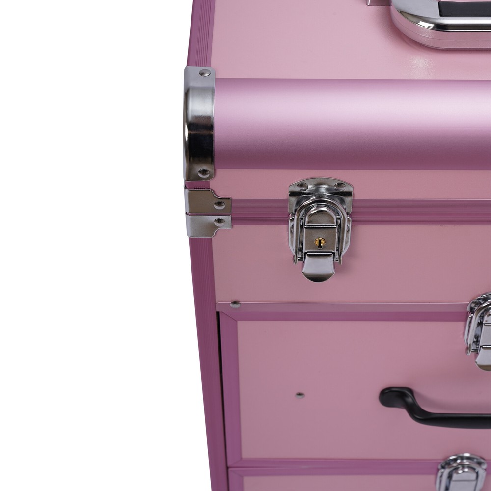 Professional Rolling Makeup Train Case Makeup Storage Organizer Cosmetic Trolley