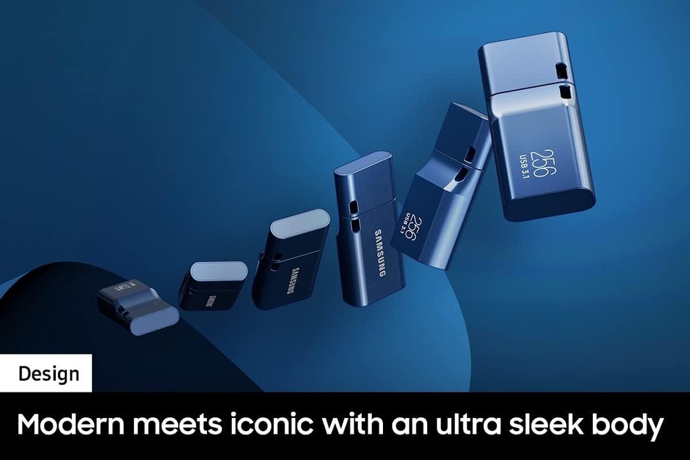 Type-C™ USB Flash Drive, 256GB, Waterproof, Blue