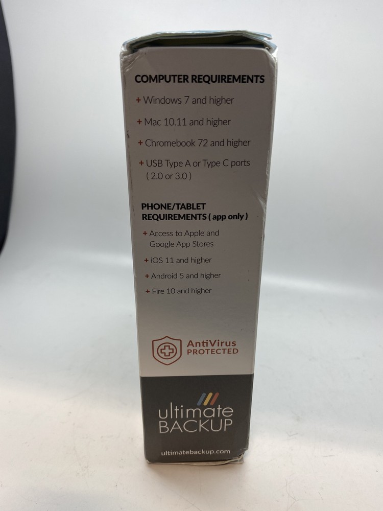 Ultimate Backup Solid State Drive 1TB with Antivirus Protection
