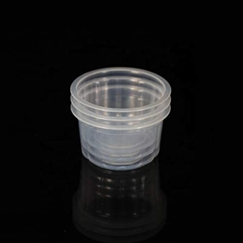 50PcS 150ml PE material plastic cup with lid pudding yogurt sauce sampling ca...