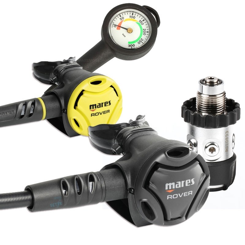 Mares Rover 2S regulator DIN 300 complete set