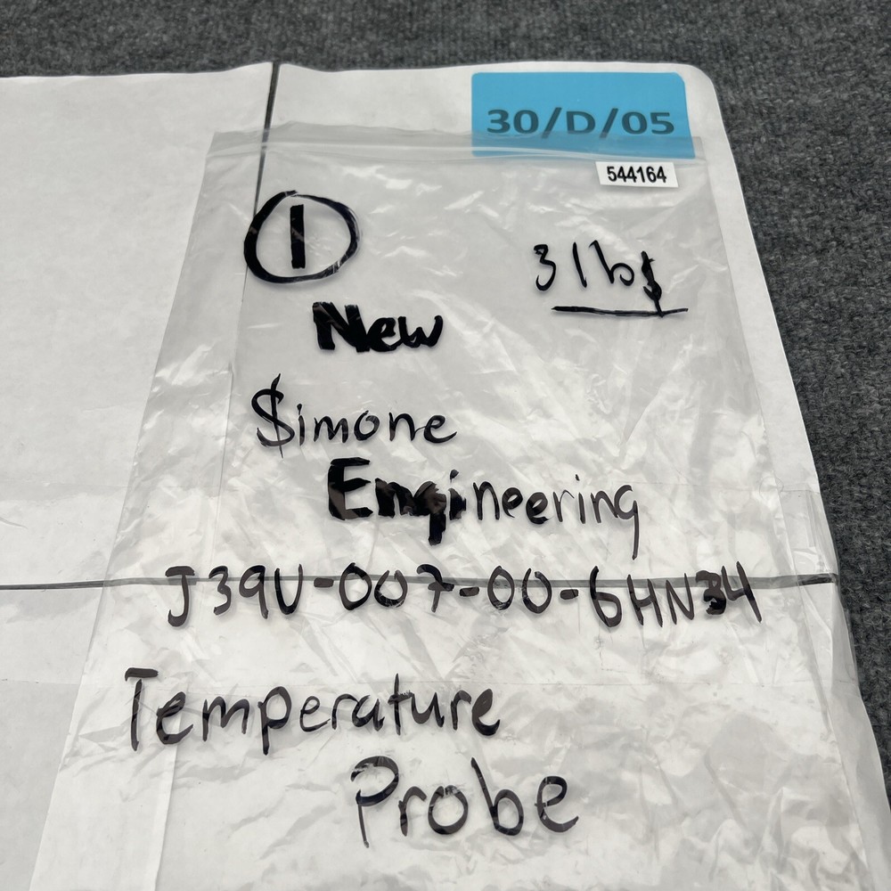 Simone Engineering J39U-007-00-6HN34 Temperature Probe New