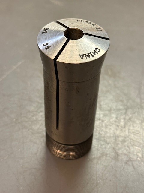 Phase II 3/8" Round 5C Collet w/Internal Threads