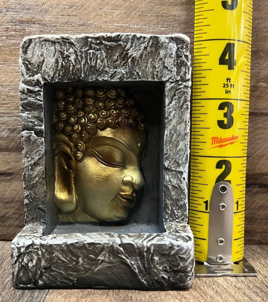Buddha Resin Incense Burner 4" x 3"