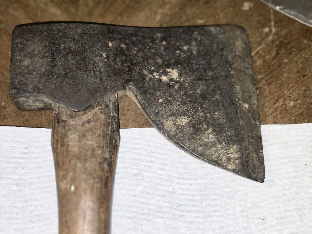 TWO UNBRANDED HATCHETS HALF AXE EXACTLY AS SHOWN READ