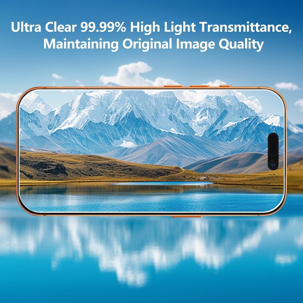 2 Pack Tempered Glass Screen Protector for iPhone 17 Pro Max with 2 Pack Camera