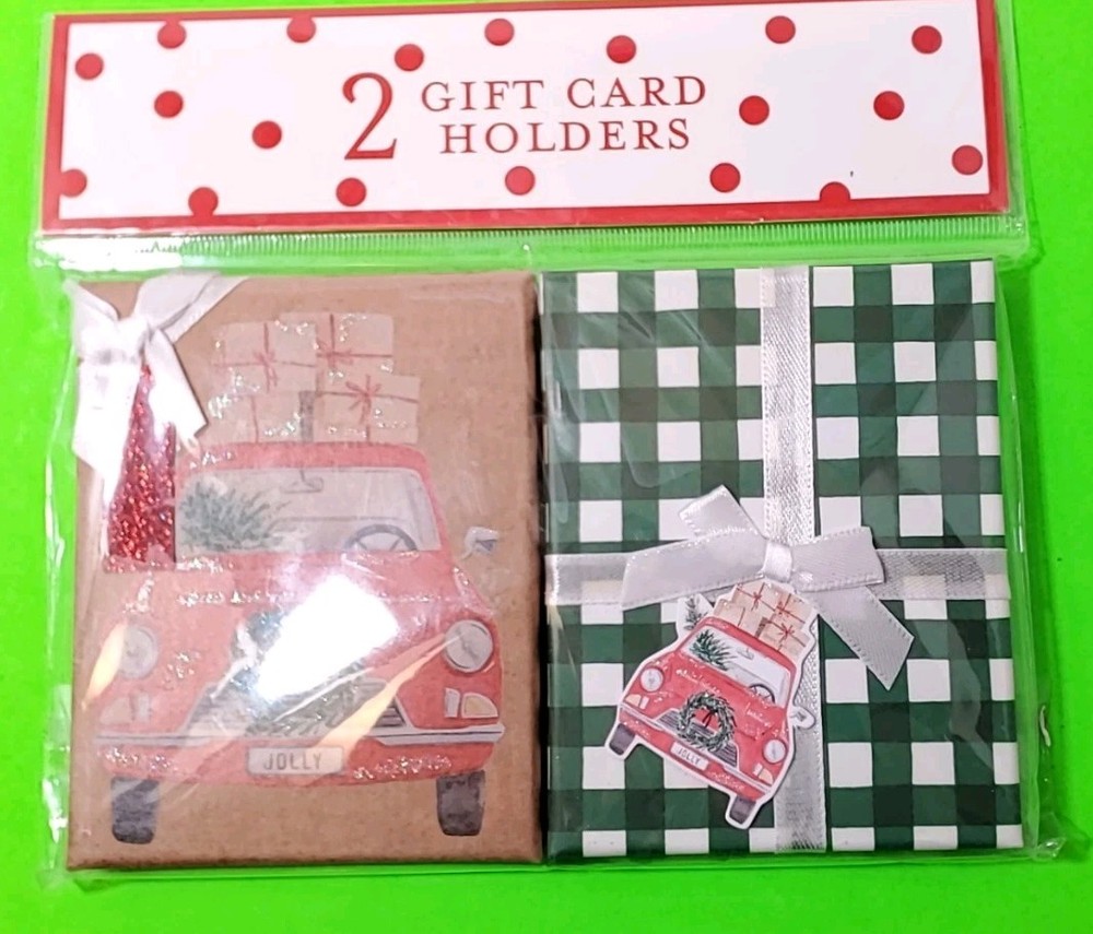 2 Gift Card Holders.