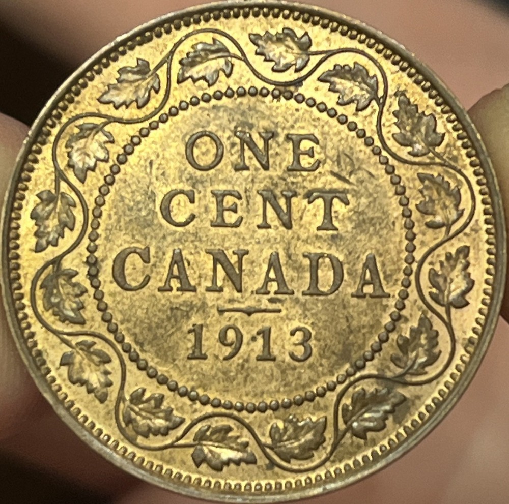 1913 1 Cent Canada UNC RB
