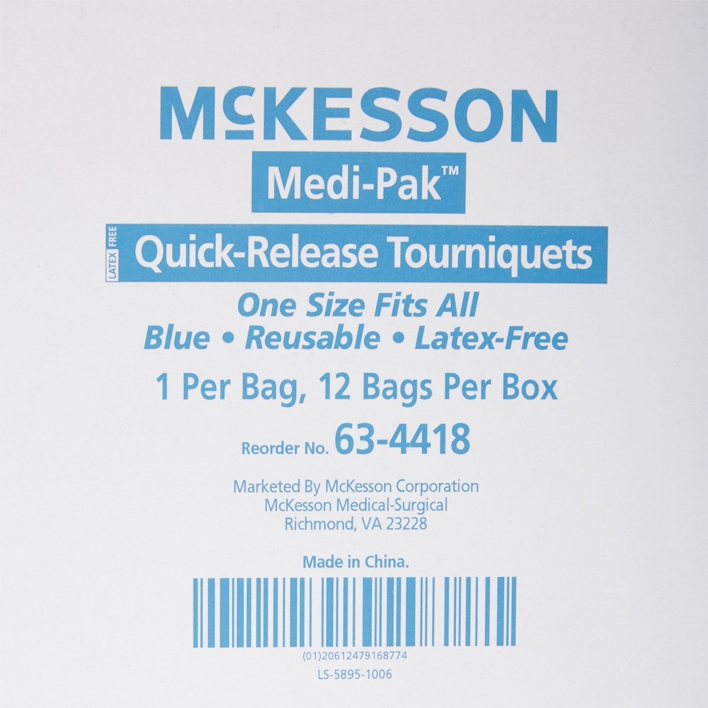 McKesson Tourniquet Quick Release Blue