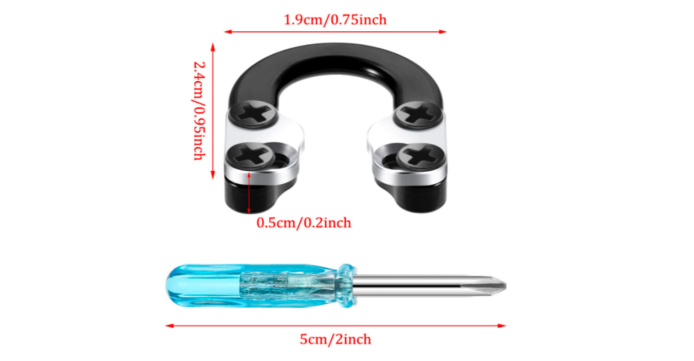 2 Archery D Loop Compound Bow Ring Buckle Release Stability Hunting Metal U Nock