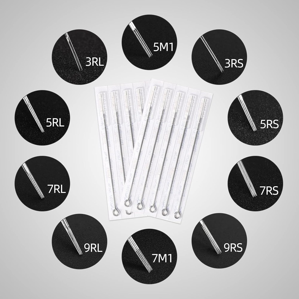Sterile Tattoo Needle Tips Assorted 100pcs