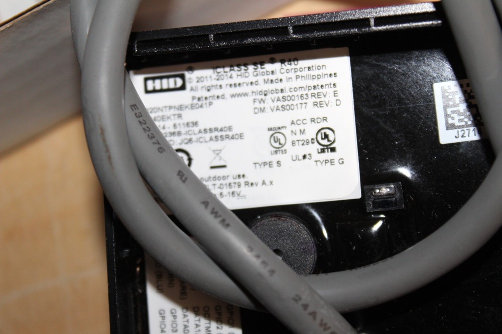 HID 920NTPNEKE041P -iCLASS -Wall Switch Reader - Black ~ (v)