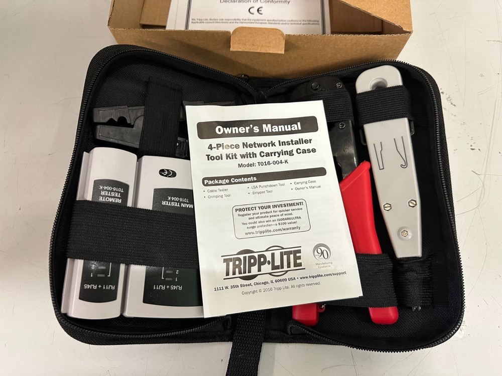 Tripp Lite 4 Piece Network Installer Tool Kit