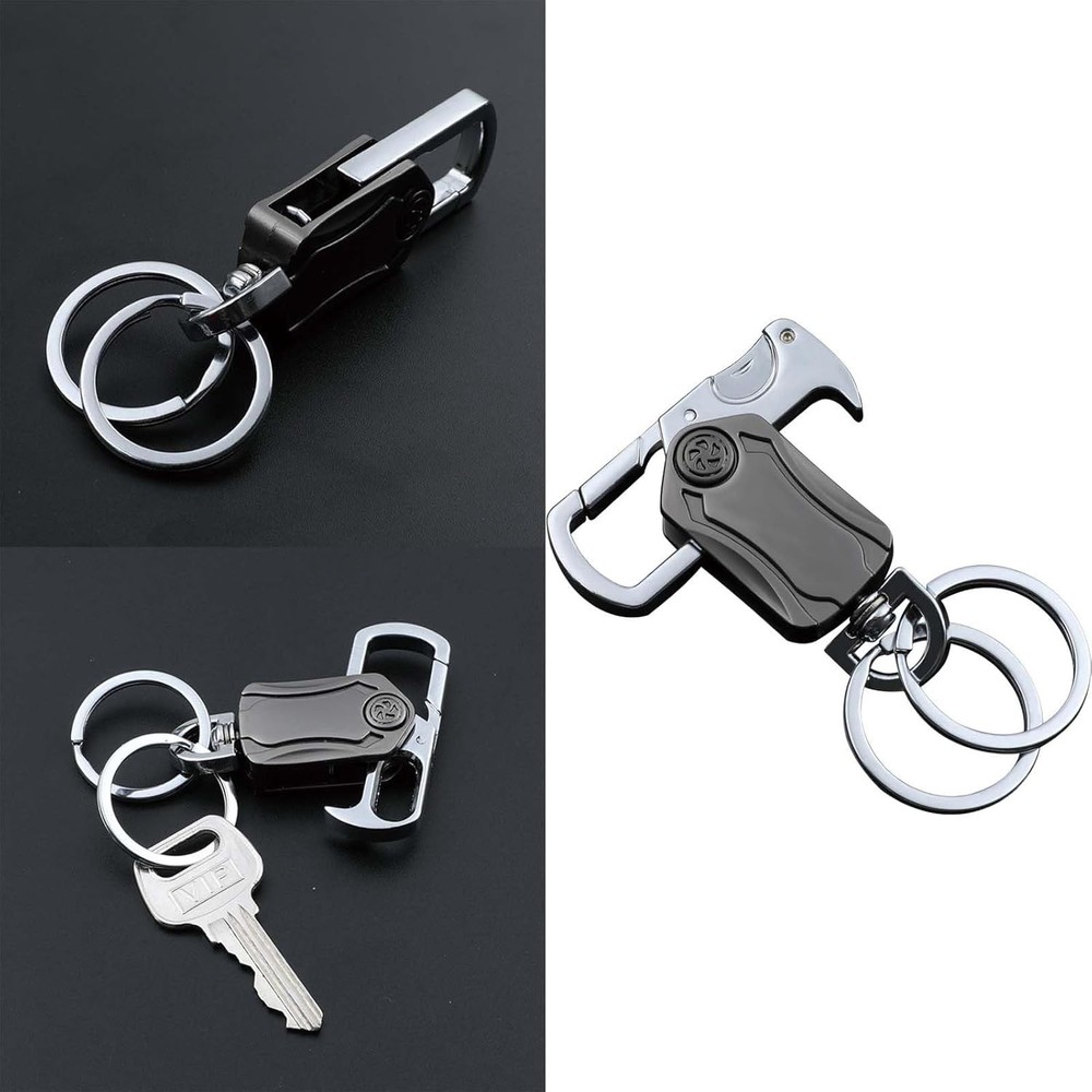 Multi-Function Keychain for Men Bottle Opener Phone Stand
