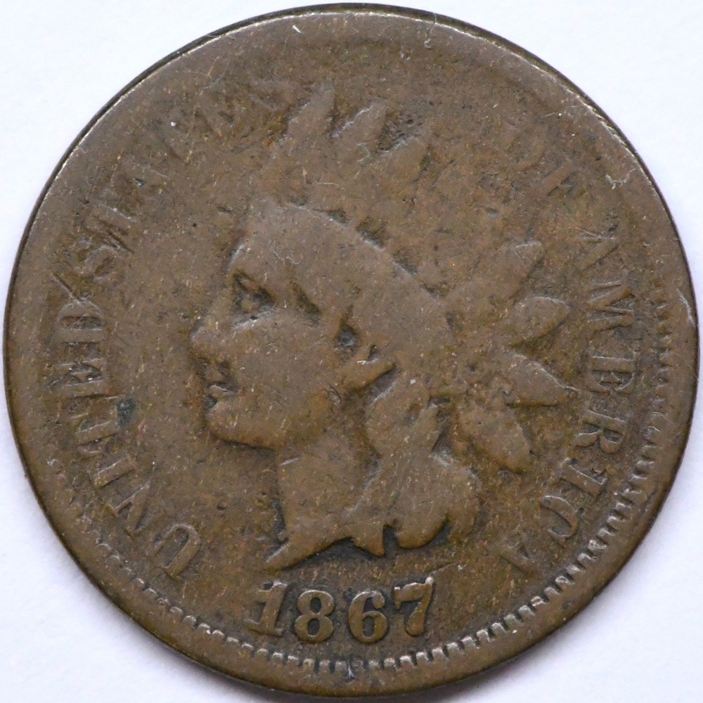 1867 indian head penny