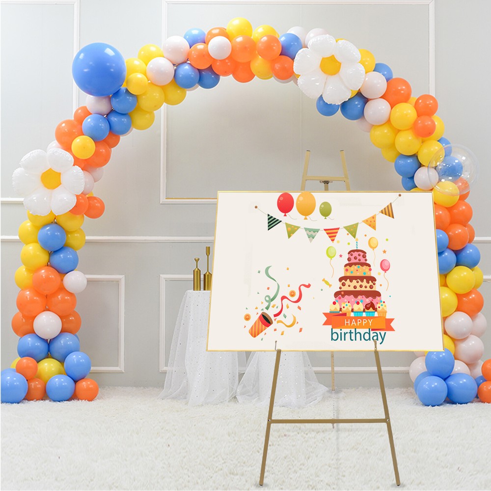 2pack Gold Wedding Easel Stand Drawing Poster Display Adjustable Angle Height