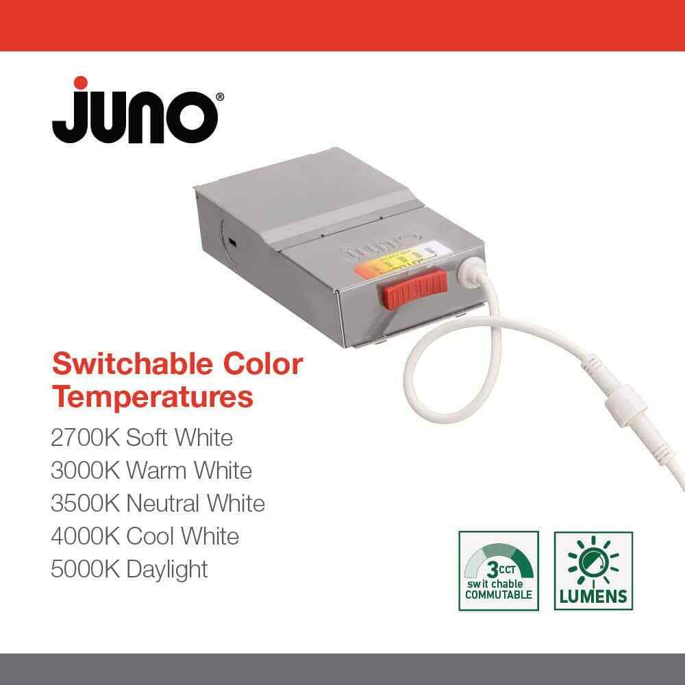 Juno Contractor Select WF4 SWW5 4 in. Selectable CCT Ultra Slim Canless