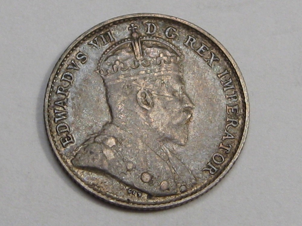 F/VF 1902 Five Cent 5¢ CANADA.  #23