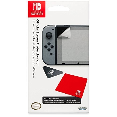 OFFICIAL AUTHENTIC NINTENDO SWITCH SCREEN PROTECTOR KIT WITH CLEANING CLOTH
