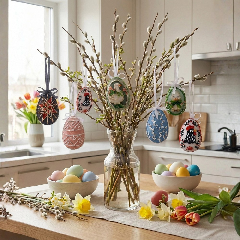 Bead Embroidery Kit. Decoration - Easter Star ABT-056
