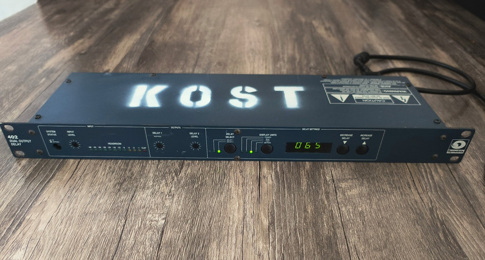 Symetrix 402 Dual Output Audio Delay - Tested - Missing System Status button