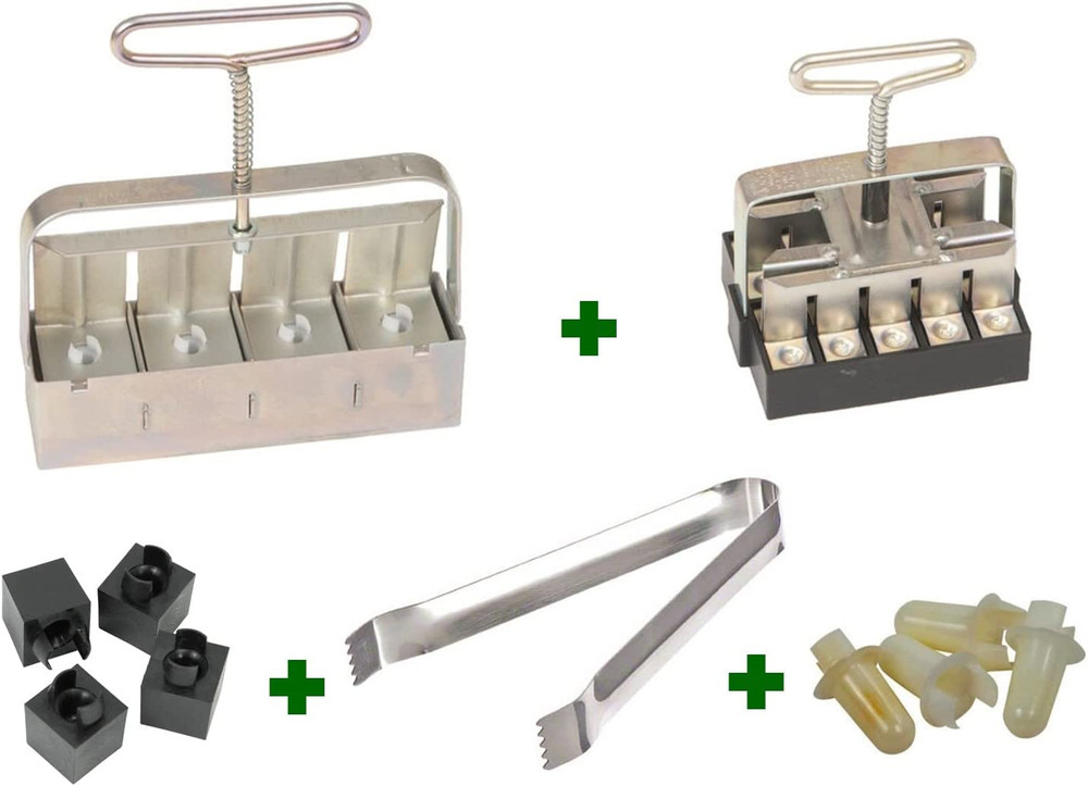 Ladbrooke Genuine Soil Block Maker - 5-Pc. Essentials Nesting System Includes 4,