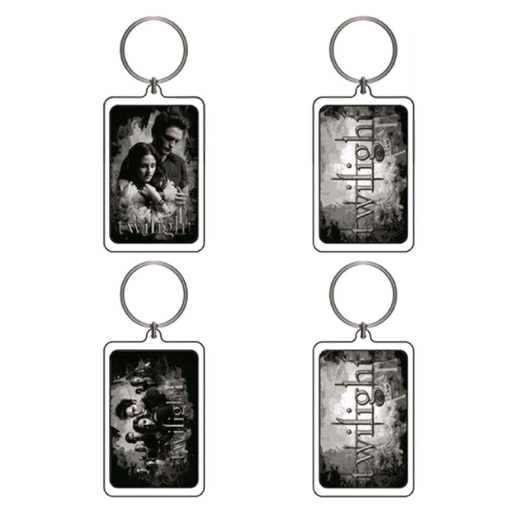 Highly Collectable Twilight Lucite Keychain E&F - Ed & Bella Cast BTS Version