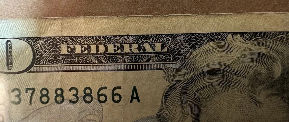 $20 BILL INK SMEAR ERROR & OVER INK BLEED THROUGH REVERSE