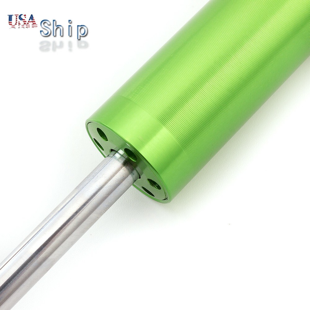 CNC Green&Black Steering Damper Motorcycle Stabilizer Linear Safety Control 1pcs