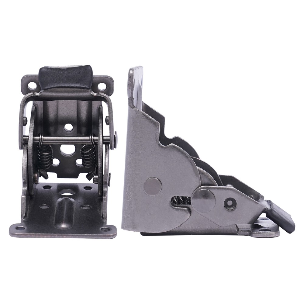 4 Pack Folding Table Leg Brackets, Black Foldable Self-Locking Extension Hinge