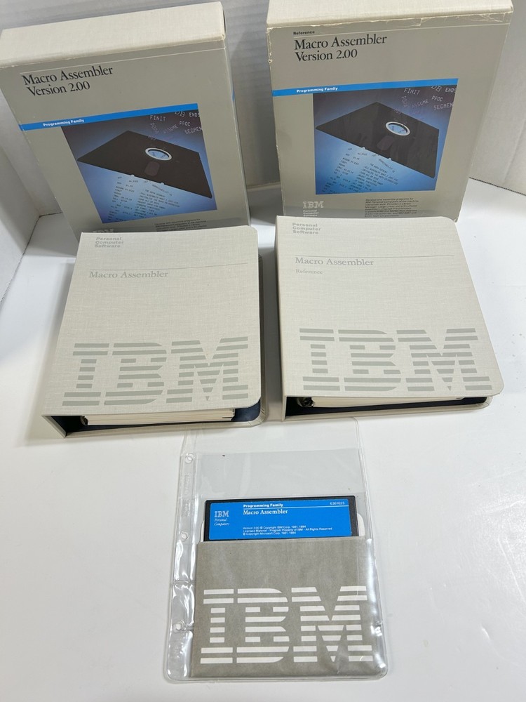 Vintage IBM Macro Assembler  Vrs 2.0 w/Software