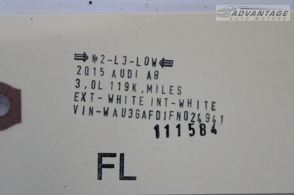 2013-2018 AUDI A8 QUATTRO FRONT LEFT SIDE ENGINE MOUNT SUPPORT BRACKET OEM