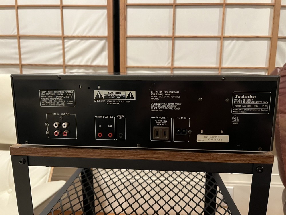 Vintage Technics RS-TR157 Stereo Double Deck