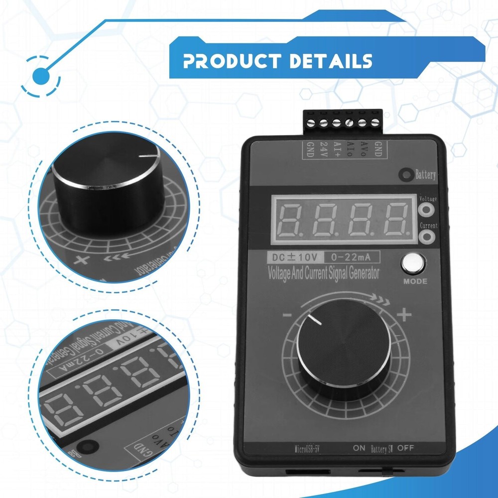 0420MA DC 010V GeneratorAnalog Generator with 4Digit LCD Display