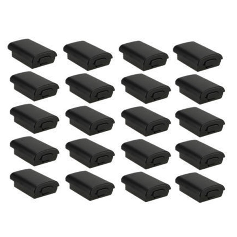 20x New Battery Pack Cover Shell Case Kit for Xbox 360 Wireless Controller Black