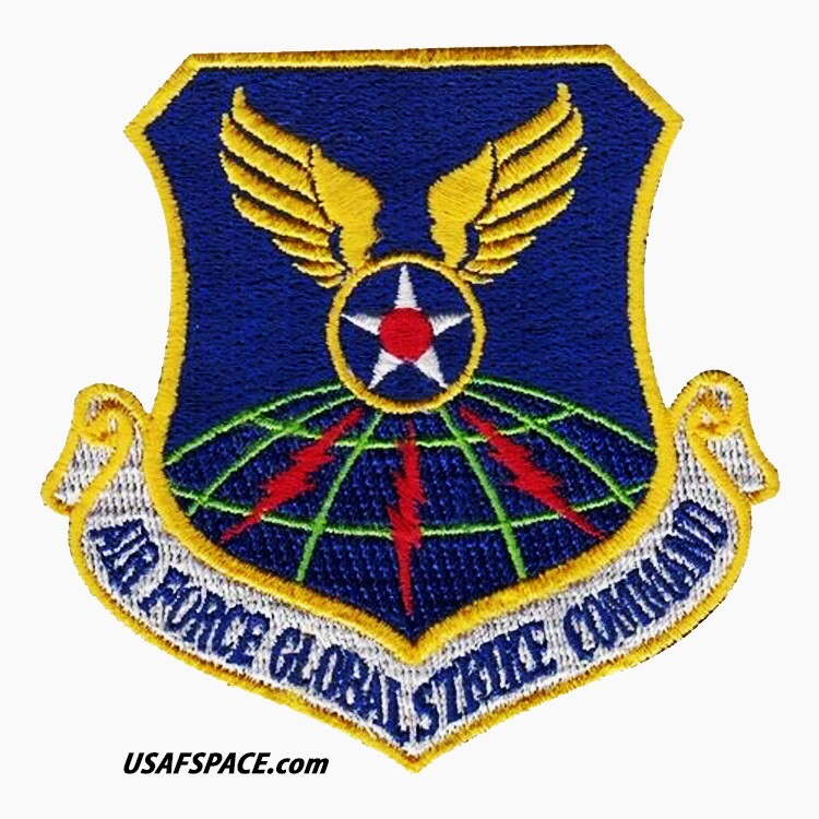 AUTHENTIC AIR FORCE -GLOBAL STRIKE COMMAND- AFGSC -USAF VEL PATCH MINT *****