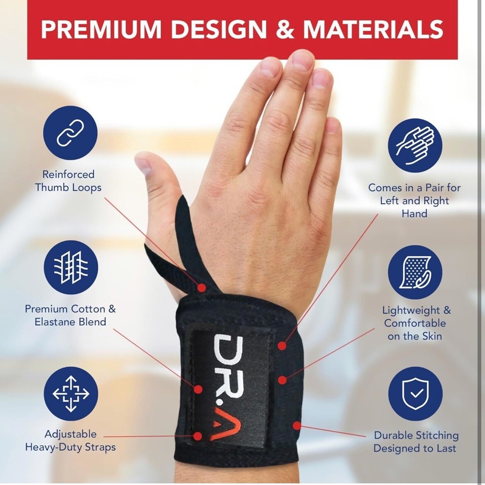 Doctor-Developed Gym Wrist Wraps