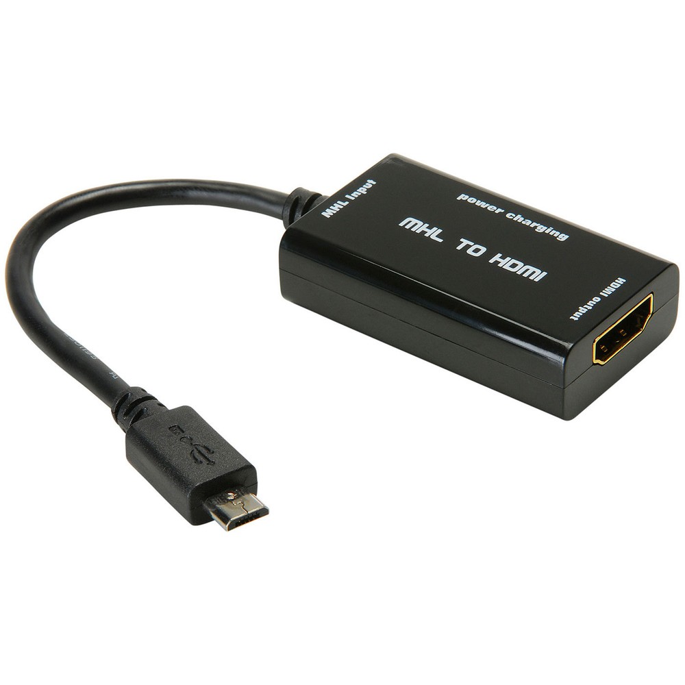 MHL Adapter USB Micro B to HDMI with Power/Charging Input