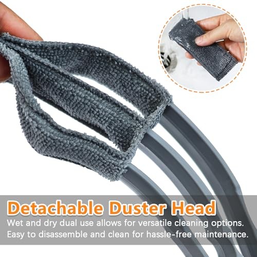 Microfiber Feather Duster, Window Blind Duster Brush, Blind Cleaner Tools for