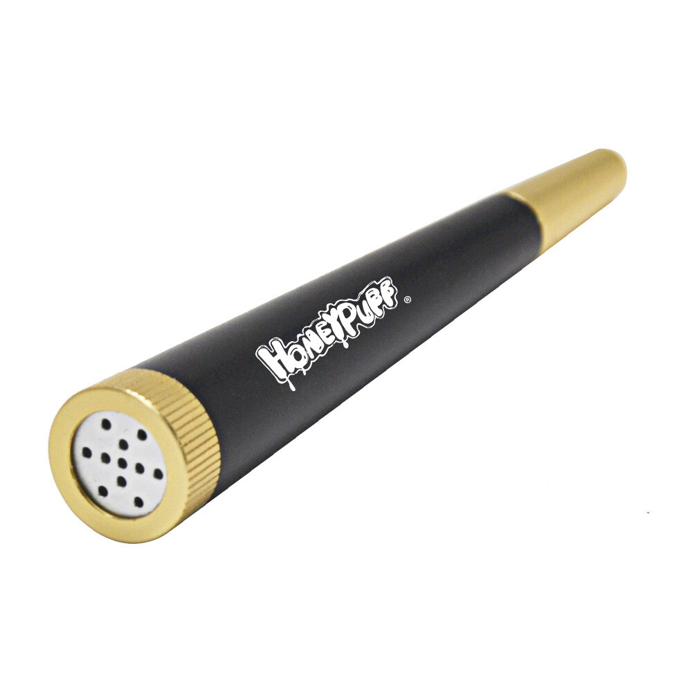Metal Cone Herb Smoking Pipe with 5MM Activated Carbon Filter Removable Dry Pipe