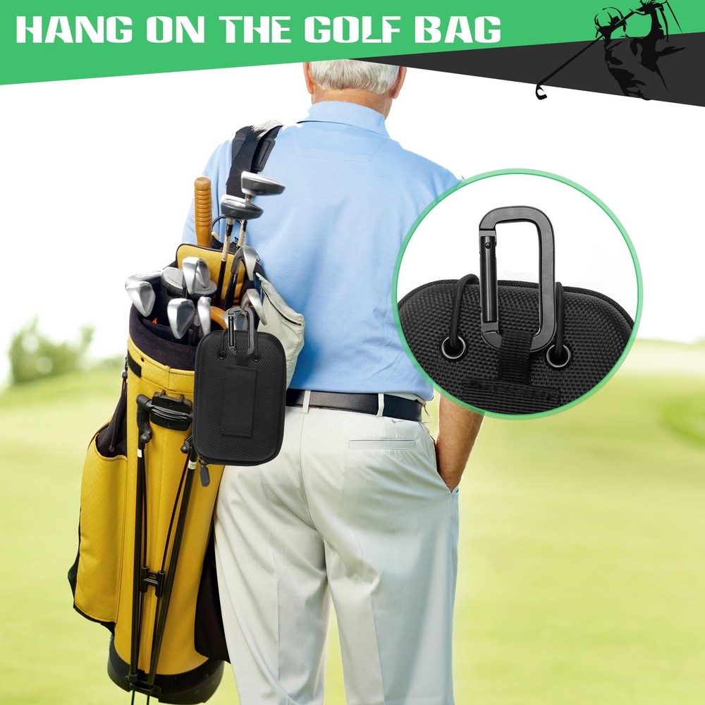 Anglekai Golf Rangefinder Hard Shell Case, Medium, Black