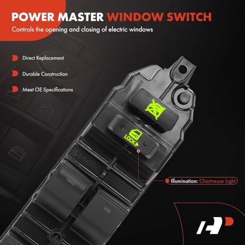 Master Power Window Switch Compatible with Lexus GS300 2006, GS350 2007,