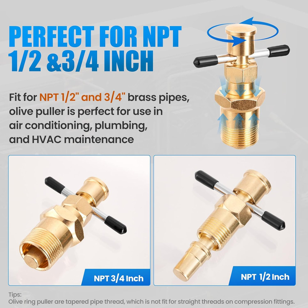 NEW Olive Ring Remover Compression Ferrule Puller Tool for Plumbing Pipes