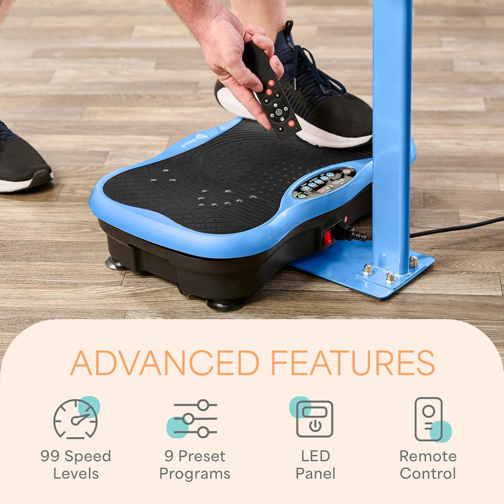 Trimlite Vibration Plate Exercise Machine with Handlebars – Whole Body Vibration
